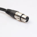 3P XLR Female Jack to Dual 2 Male Plug Y Splitter Adaptor Cord Cable 1Ft