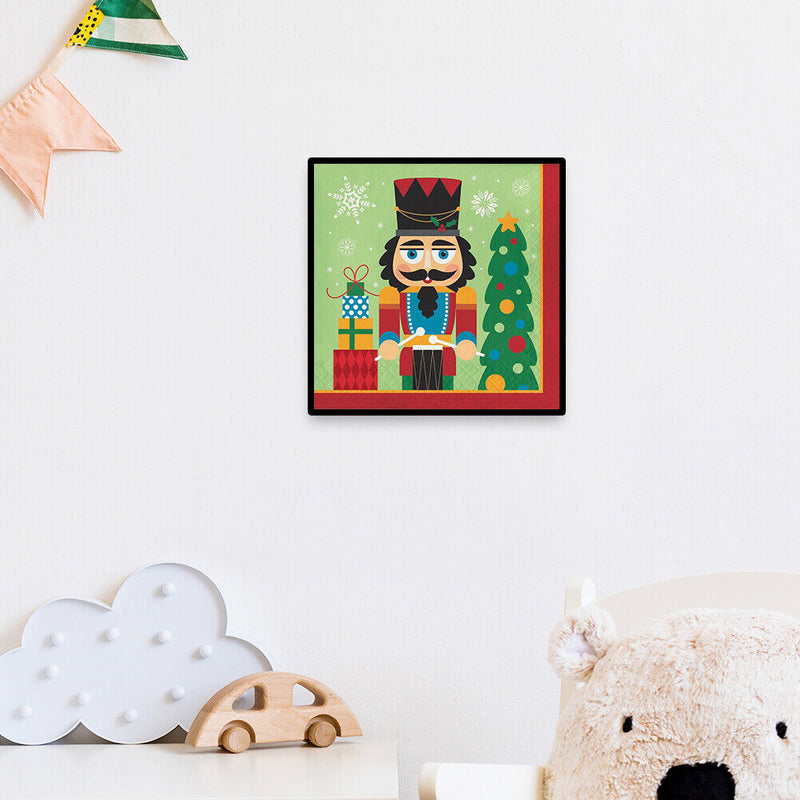 Frameless Oil Paint By Numbers Christmas Soldiers DIY Canvas Picture Kit Newly