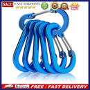 6pcs Outdoor Camping Carabiner Quick Hanging Buckle Climbing Survival Equipme
