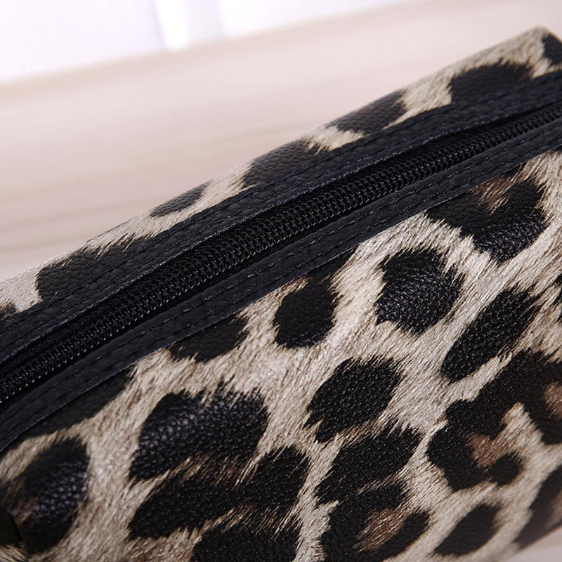 Portable Leopard Cosmetic Storage Bag Women Makeup Wash Organizer (Style 1)