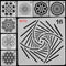 DIY Craft Painting template Mandala Auxiliary Layering Stencils Scrapbooking