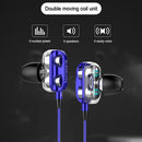 A4 In-Ear Headphone 3.5mm Plug Ergonomic Wired Earphones for Phone (Blue) Newly
