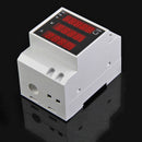 Multi-use Din Rail Energy Meter Ammeter Voltmeter Power Meter with LED Disp
