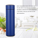 500ml Double-Layer Intelligent Temperature Insulation Water Bottle (Blue) Newly