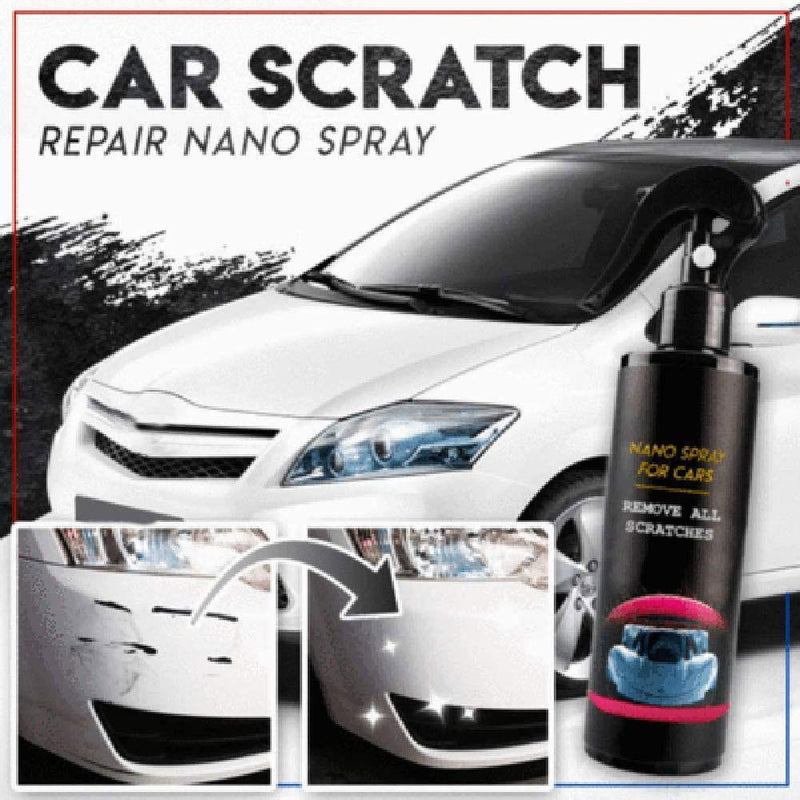 2PCS Nano Car Scratch Remover Spray w Towel Cloth Scratch Eraser Repair 120ml