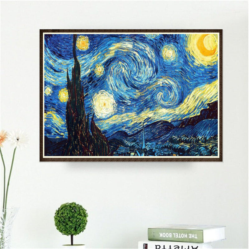 Starry Night 5D Full Drill Diamond Painting Embroidery DIY Cross Stitch Newly