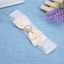 1pc Korean Baby Fashion Girls Photography Bowknot Headband Hair Band(Beige)