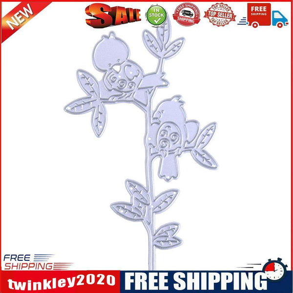 Birds in Branch Metal Cutting Die Stencil for DIY Scrapbook Embossing Craft