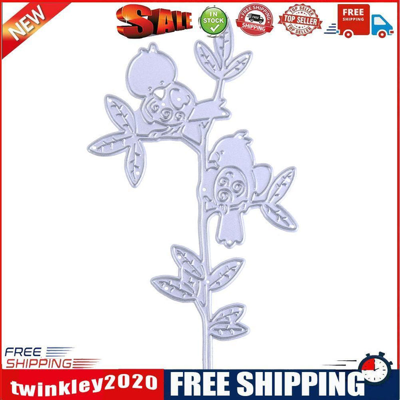 Birds in Branch Metal Cutting Die Stencil for DIY Scrapbook Embossing Craft
