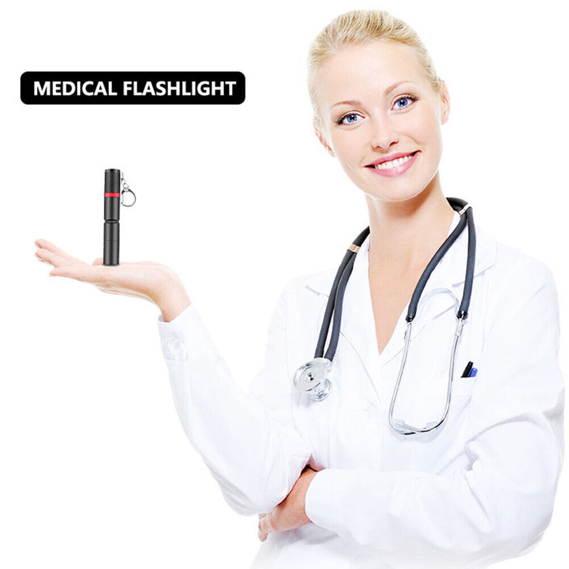 Mini Penlight Portable LED Flashlights 3 Modes Waterproof Camping Hiking Torc