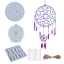 Dream Catcher Mold 15pcs Silicone Feather Pendant Dream Catcher Mold (3) Newly
