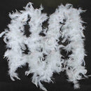 2M Christmas Tree White Feather Xmas Ribbons Boa Strips Garland Party Home F1X1