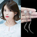 Long Tassel Fashion Pendant Jewelry Rhinestone Earrings Snowflake Ear Stud