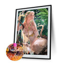 5D DIY Full Round Drill Diamond Paint Fairy Mosaic Rhinestone Drawing Picture