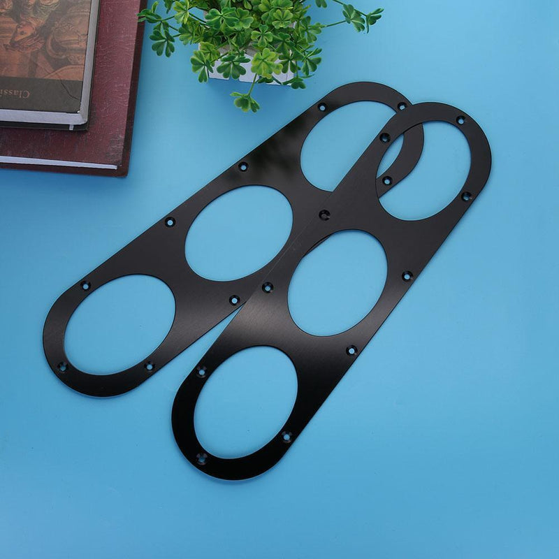 VODOOL 2ST Universal Car Rear Bumper Air Turnoff Diffuser Panels Alum