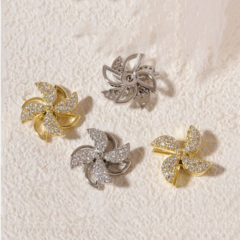 Windmill Jewelry Flash Luxury Accessories Double-layer Nail Art Decoration