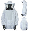 Beekeeper Beekeeping Jacket Protective Veil Smock Bee Clothes Equipment L4Q0