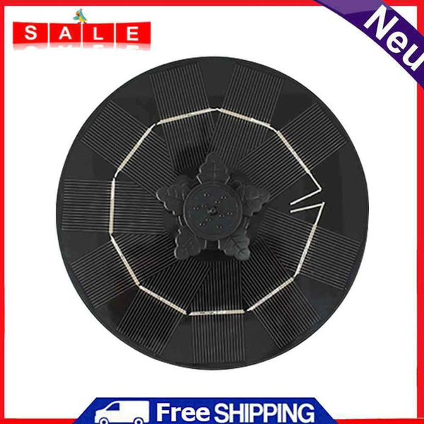 Solar Rotating Floating Water Nozzle Adjustable 3 Gear Petal Fountain Pool Decor