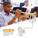 Metal Wind Music Clip Stand Portable Trumpet Clarinet Marching Spectrum Clamp-On