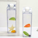 1pcs 500ml Milk Bottle Shaped Water Cup Clear Milk Box Outdoor Bottle H3V1