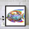 5D DIY Full Round Diamond Painting Color Fish Handmade Embroidery Kits for Gifts
