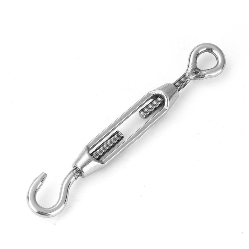 Stainless Steel Turn Buckle Wire Rope Tensioner Hardware Accessories (M4)