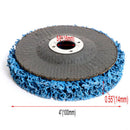 4 inch Poly Strip Disc Abrasive Wheel Paint Rust Remover Grinder (Blue) Newly