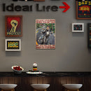 Retro Elder Motorcycle Metal Plate Painting for Pub Tin Plaques Wall Sign