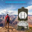Foldable Luminous Compass Hiking Boating Survival Navigation Compass Gadgets