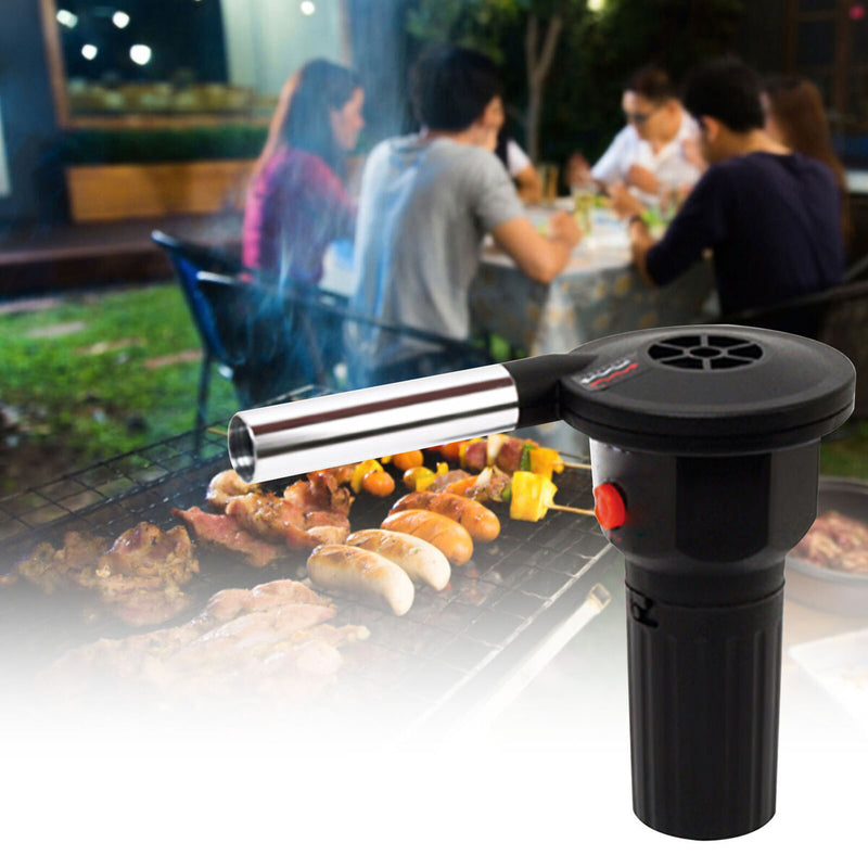 Portable Electric Fire Blower for Grilling BBQ Outdoor Flame Ignition Kit Newly