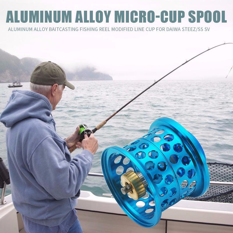 Aluminum Alloy Casting Fishing Reel Modified Line Cup Micro-cup Spool for SS SV