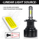 4 Sides COB LED Car Headlamp Fog Light Bulbs 6500K 8000LM 52W 9-32V Universal