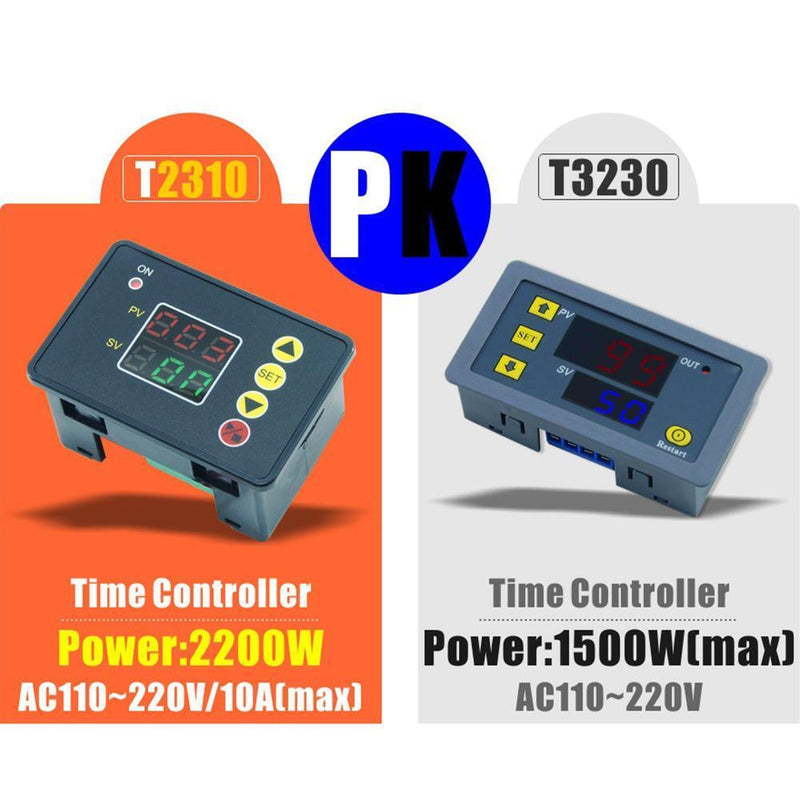 2pcs T2310 DC 12V Programmable Time Delay Relay Control Module Normally