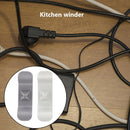 2pcs 2 Leaves Cable Holder Cord Wrapper for Blender Air Fryer (White+Grey) Newly