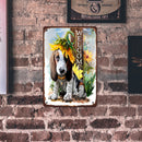 Welcome Dog Retro Metal Plate Tin Sign for Bar Pub Club Cafe Wall Art (2)