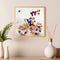 Cycling Flower Girl Partial Special Shape Crystall Drill Diamond Painting