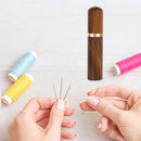 Sewing Needles Storage Box Wooden Embroidery Needles Containers (Light) Newly