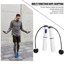 Smart Skipping Rope Counter Exercise Student Sports Jump Rope (Black White)