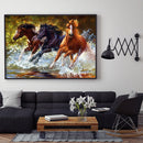 Full Embroidery 11CT Cross Stitch Stamped Kit Horse for Success Printed Craft