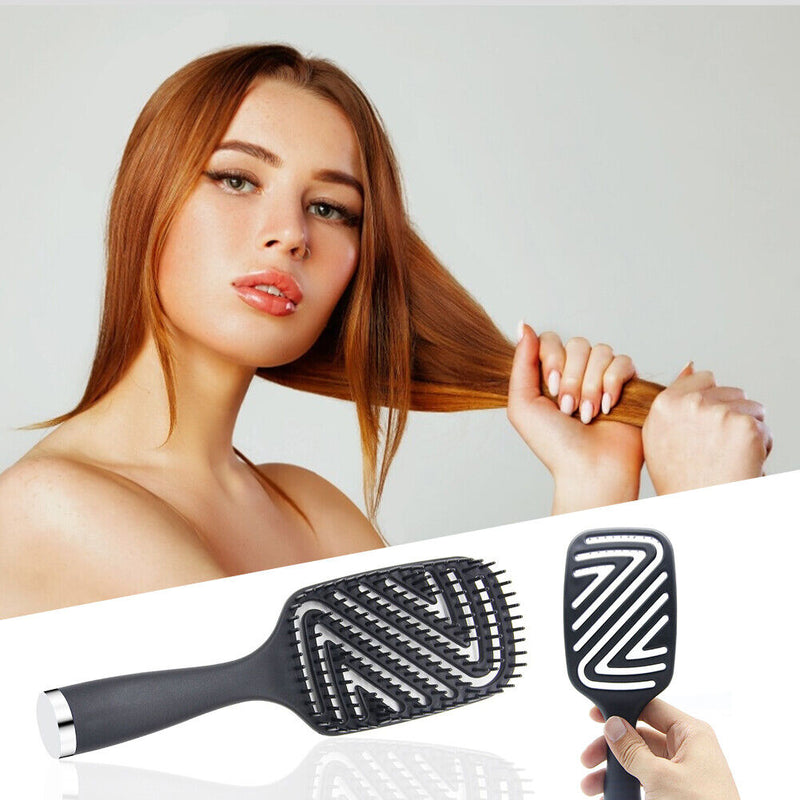 Women Hair Brush Home Beauty SPA Massager Comb Make Thin Long Curly Scalp Tool