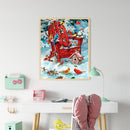 Birds in Snow Oil Paint By Numbers Kit DIY Frameless Drawing Picture for Adults