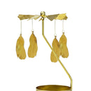 Spinnin Carrousel Candle Holder Wrought Metal Lighting Candlestick Art Ornament