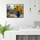 Oil Painting Flower By Numbers DIY Canvas Picture Hand Painted Home Decoration