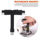 T-Type Skateboard Tool Ratchet Socket Wrench Kick Scooter Hand Tool Black Newly