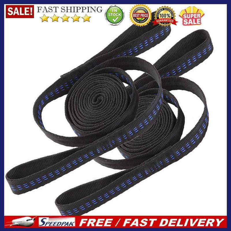 2pcs Hammock Strap Outdoor Camping Tree Hanging 200KG Load Hammock Rope Bel