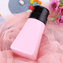 220ml Nail Polish Remover Liquid Bottle Empty Lock Pump Dispenser (Pink) Newly