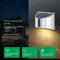 Warm White 4 LED Solar Lights Waterproof Wall Stair Lamp for Security