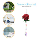 Crystal Diamond Angel Tears Catching Light Hanging Wind Chimes Decor (C) Newly