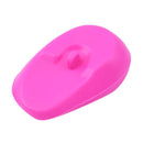 1 Pair Salon Hair Dye Silicone Ear Cover Barber Anti Staining(Rose red)