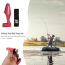 Occitop protective cover for fishing rod lining, protective cap and strap for fishing rod